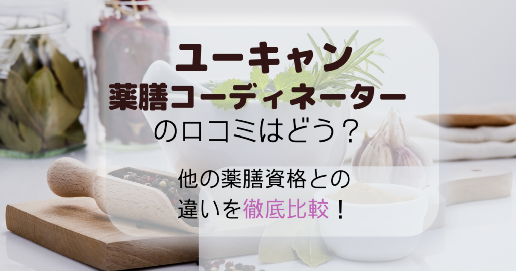 ユーキャン薬膳コーディネーターの口コミはどう 評判や他の薬膳資格との違いを詳しく アラフォー主婦と暮らしを豊かにする資格